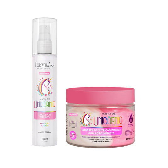 Kit Forever Liss Magia de Unicórnio Protetor 150 g e Máscara 250 g