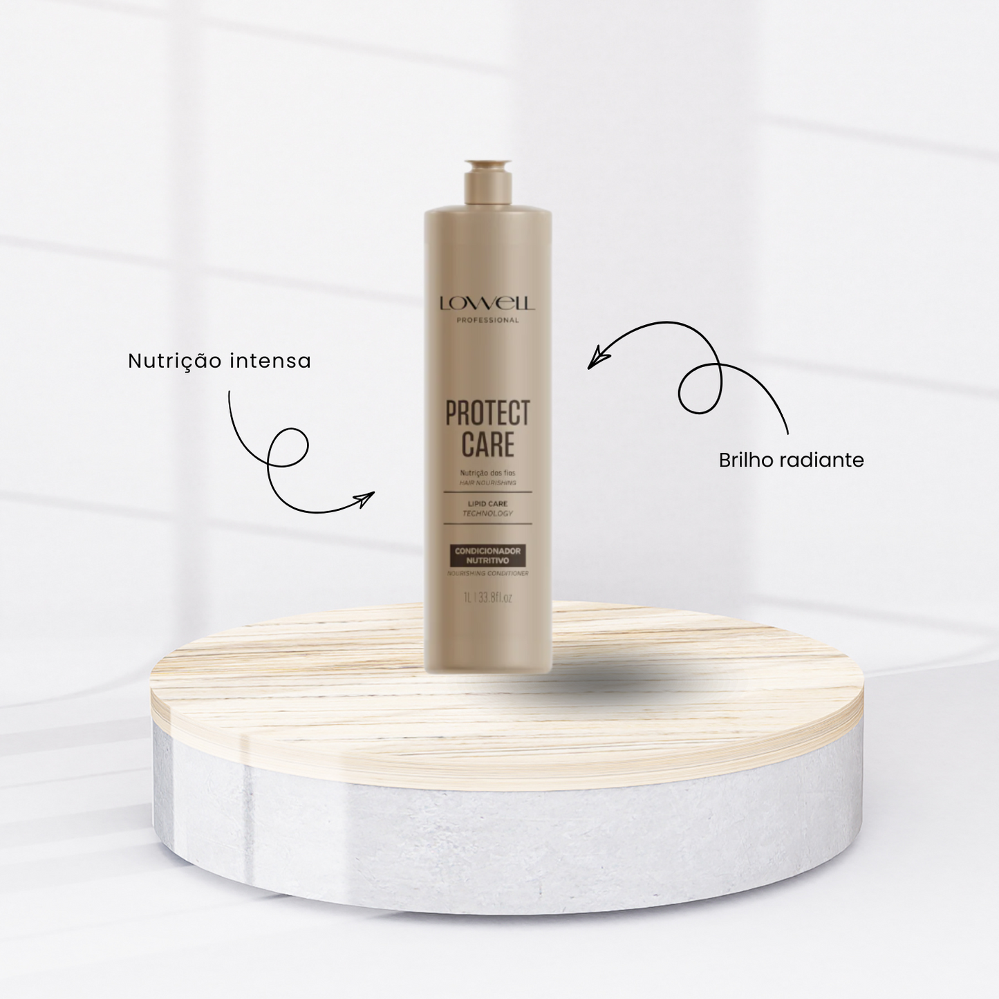 Condicionador Lowell Protect Care Nutrição dos fios 1 Litro