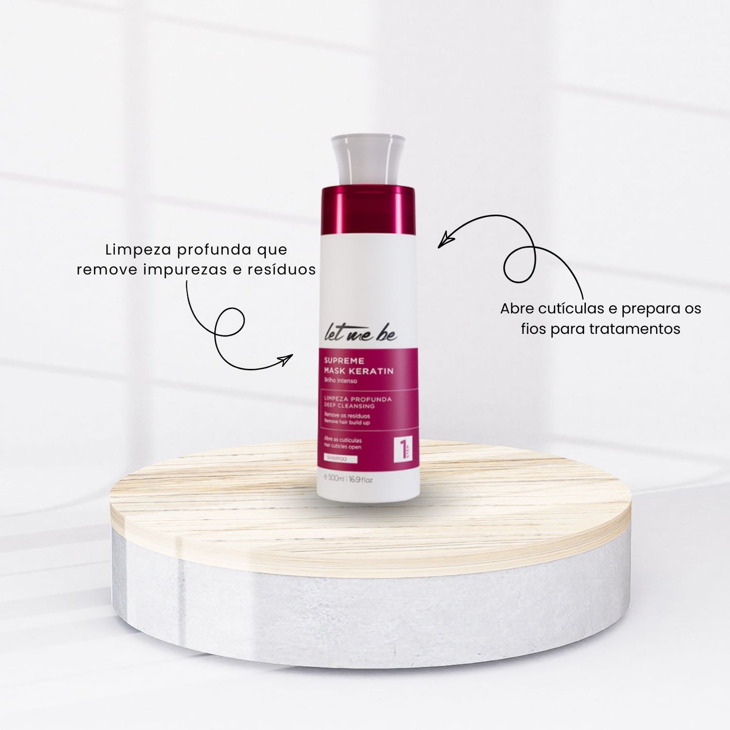 Shampoo Let Me Be Supreme Mask Keratin Alinhamento 500 ml