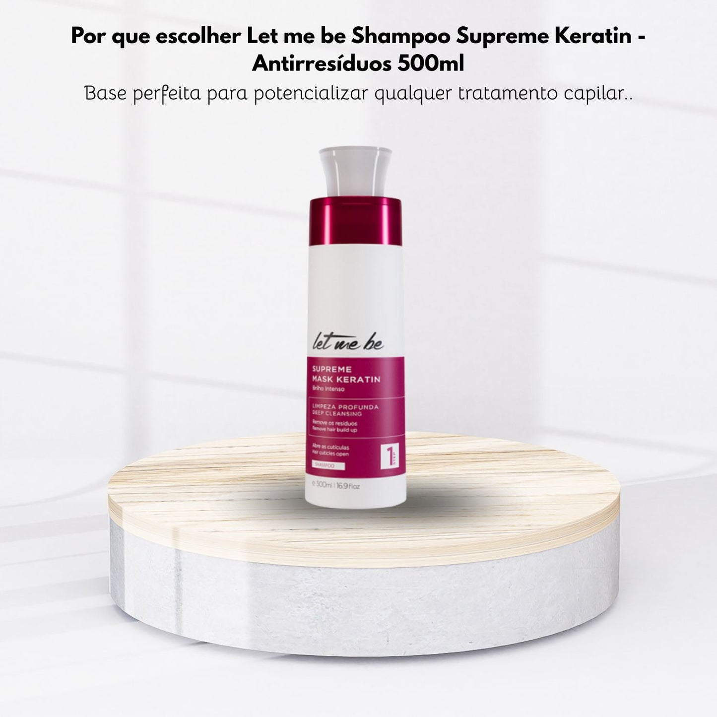 Shampoo Let Me Be Supreme Mask Keratin Alinhamento 500 ml