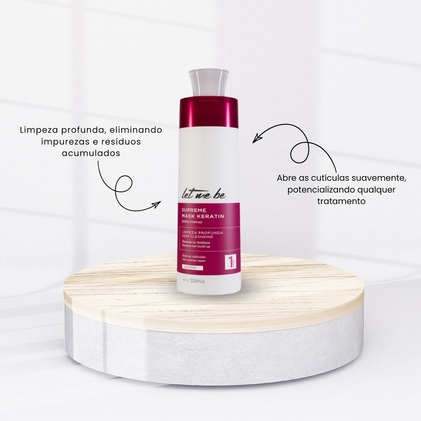 Shampoo Let Me Be Supreme Mask Keratin Alinhamento 1 Litro