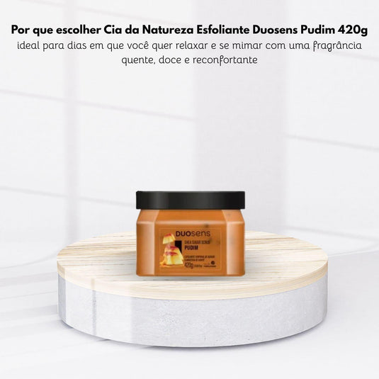 Esfoliante Cia da Natureza Duosens Pudim 420 g