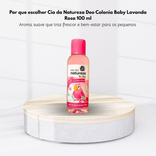 Cia da Natureza Deo Colonia Baby Lavanda Rosa 100 ml
