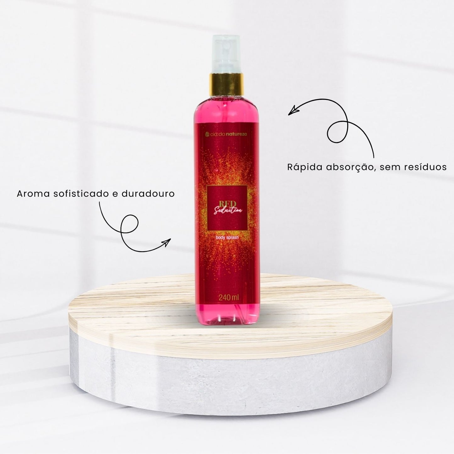 Body Splash Cia da Natureza Deo Colonia Red Seduction 240 ml