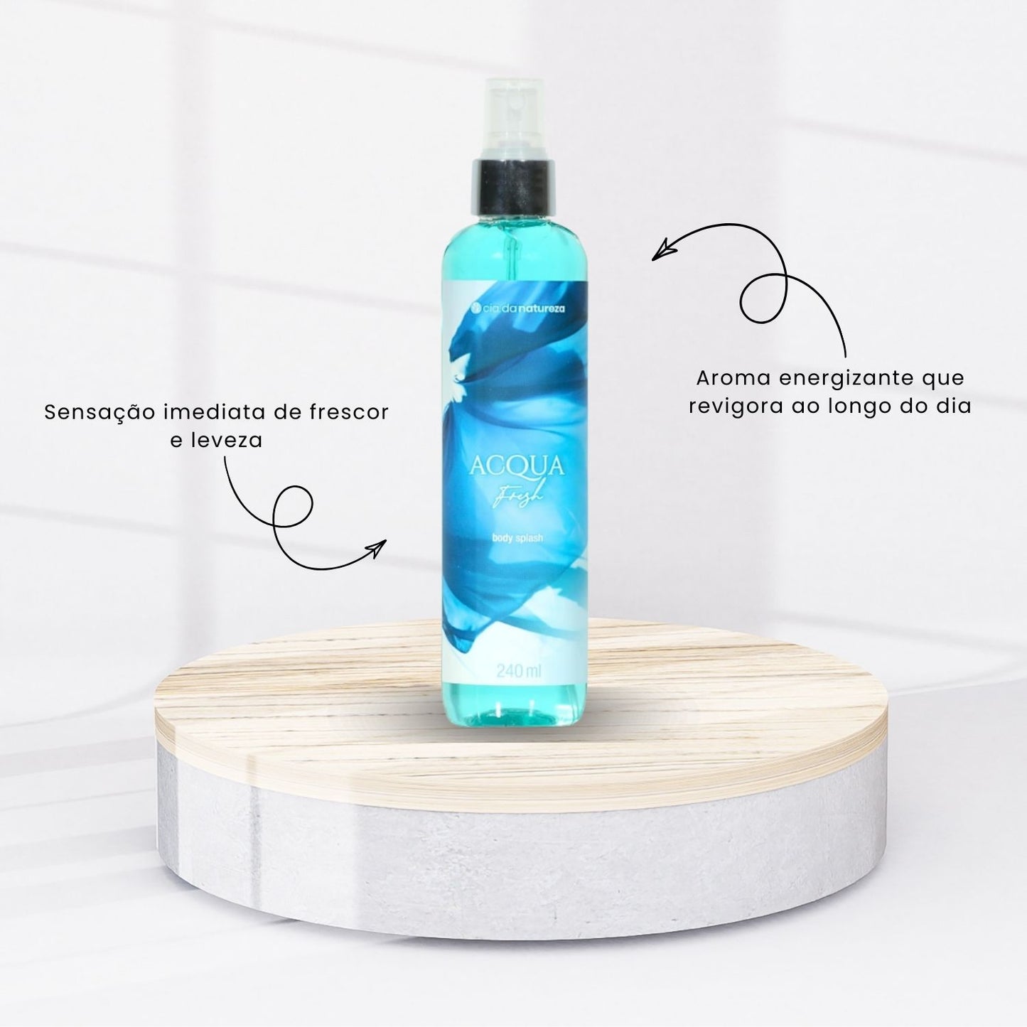 Body Splash Cia da Natureza Deo Colonia Acqua Fresh 240 ml