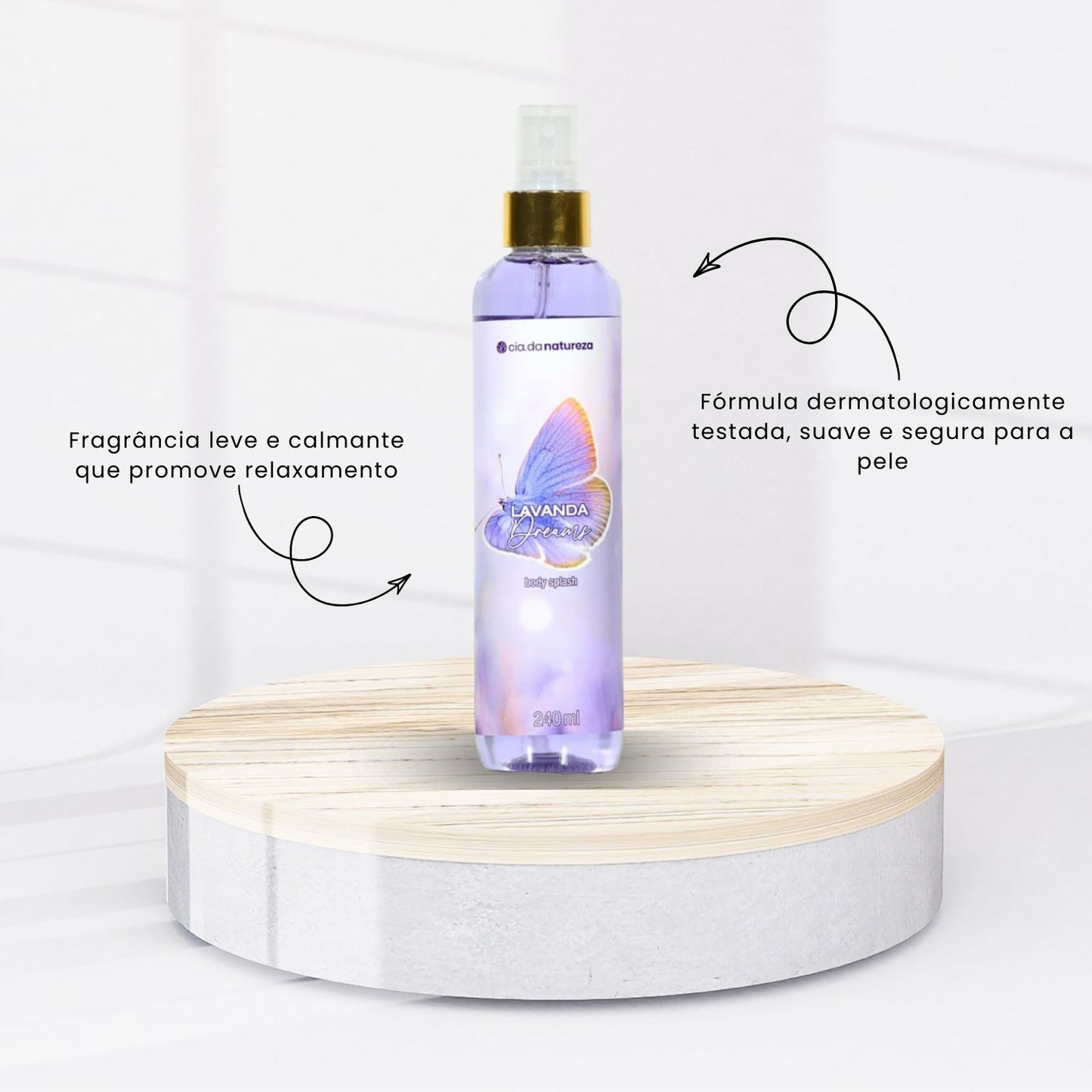 Body Splash Cia da Natureza Deo Colonia Lavanda Dreams 240 ml