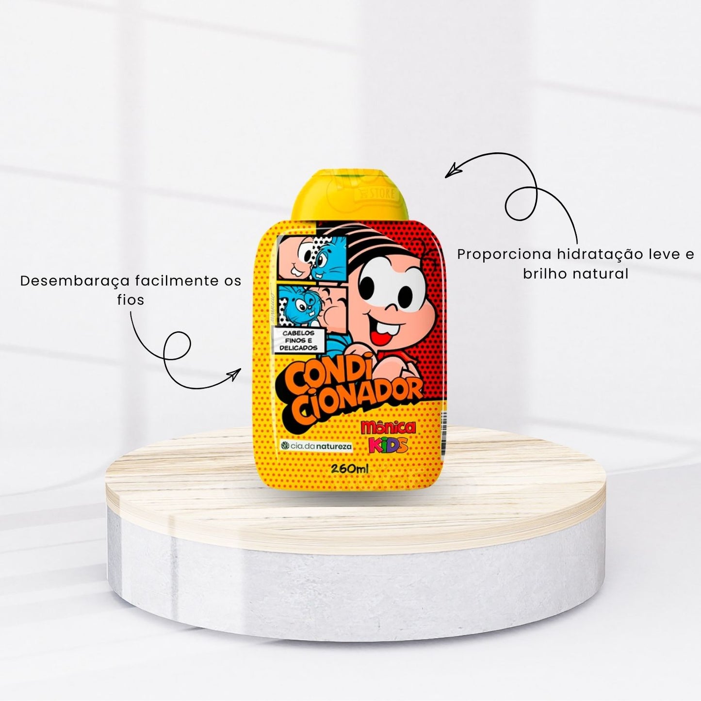 Kit Cia da Natureza Monica Shampoo Condicionador 260 ml