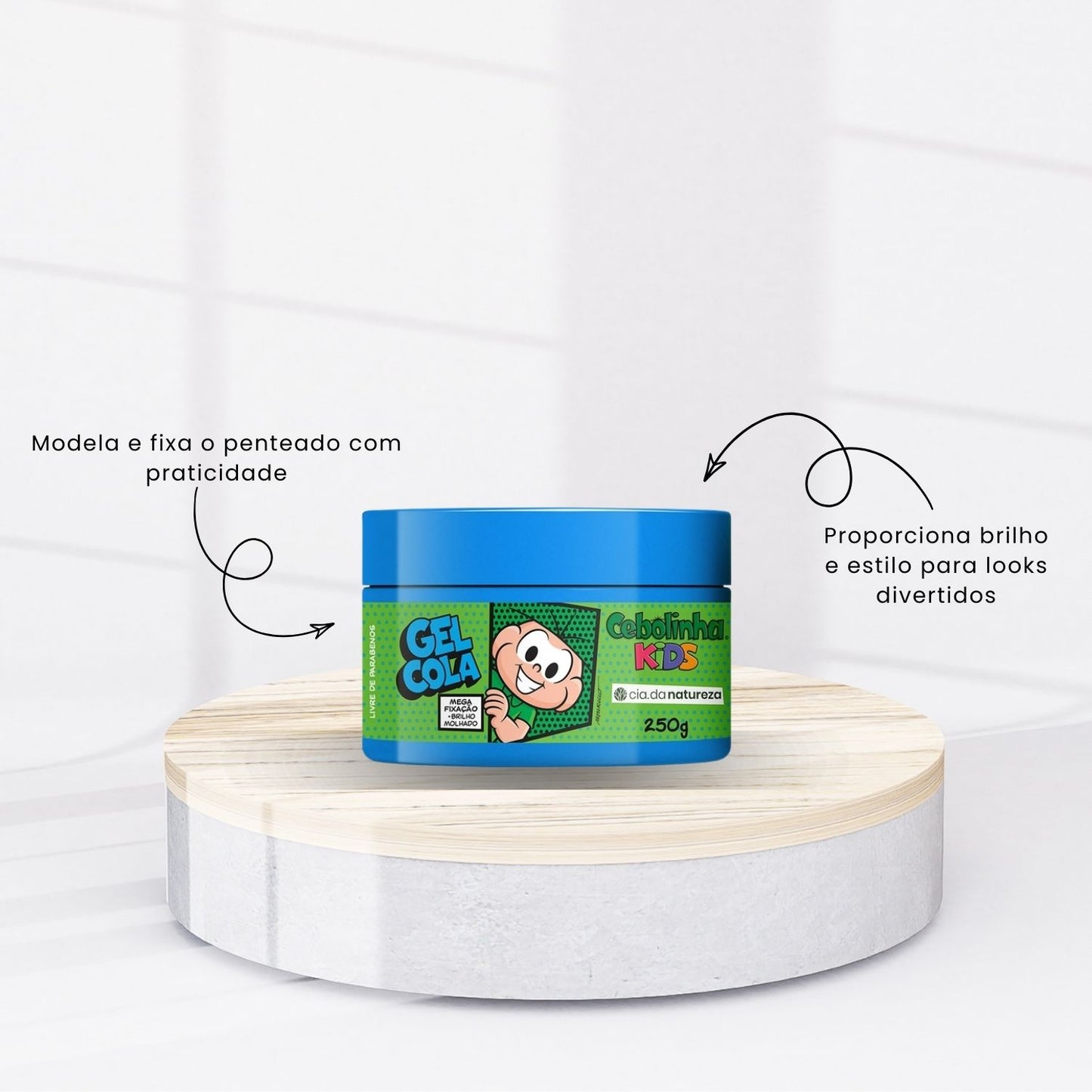 Gel Fixador Cia da Natureza Cebolinha Cola 250 g