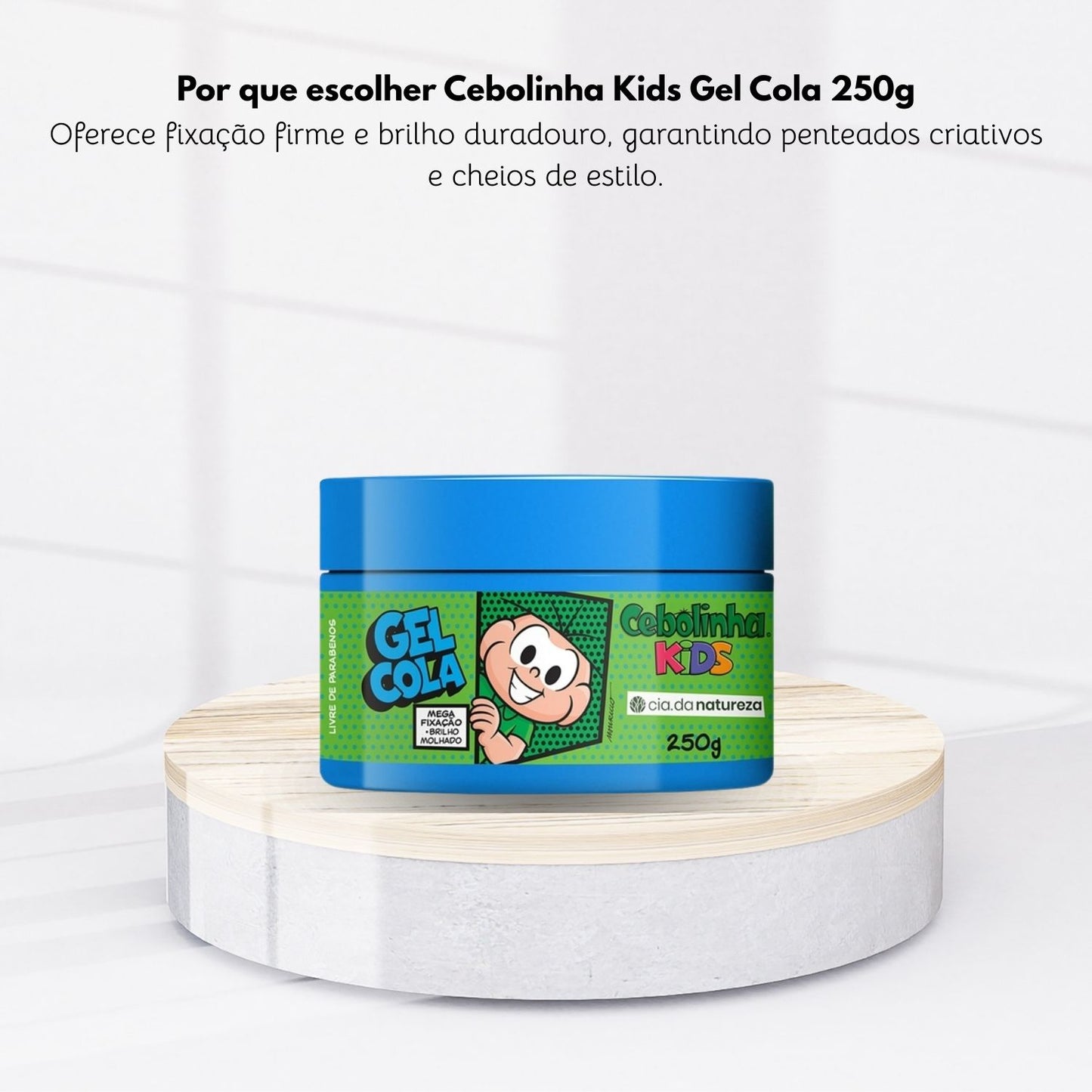 Gel Fixador Cia da Natureza Cebolinha Cola 250 g