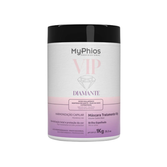 Máscara MyPhios VIP Diamante Máscara de Hidratação e Brilho Intenso 1 Kg