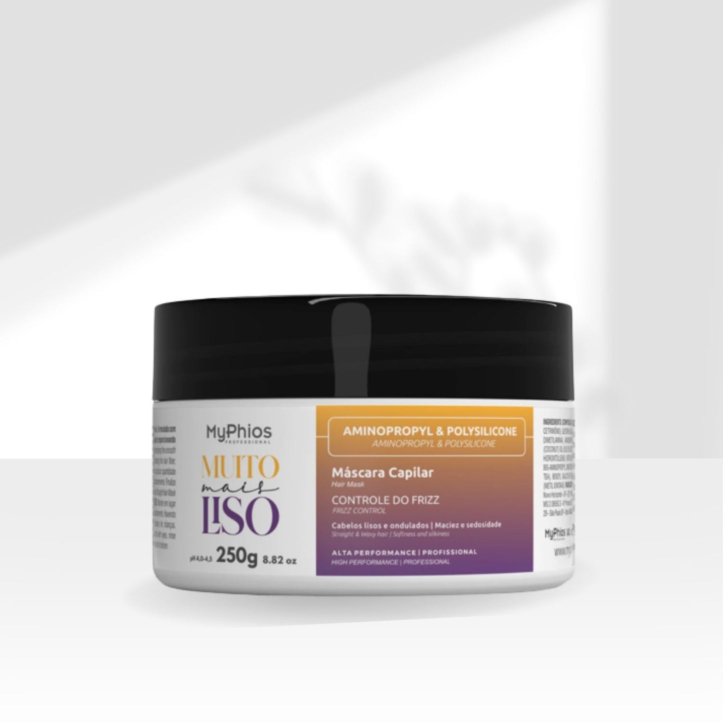 Máscara  MyPhios Muito Mais Liso Hidrata Controla Frizz 250 g