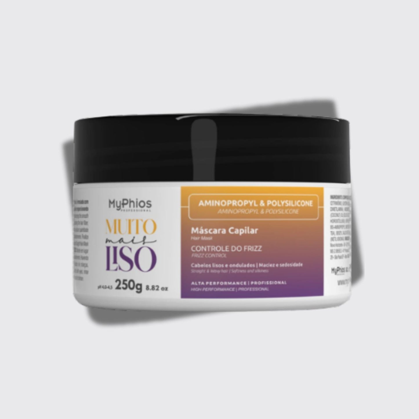 Máscara  MyPhios Muito Mais Liso Hidrata Controla Frizz 250 g