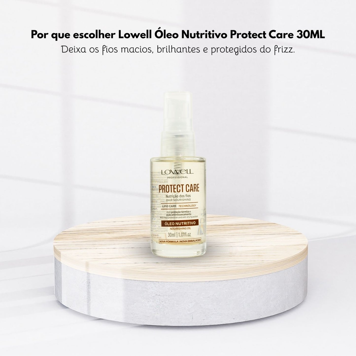 Oleo Lowell Nutritivo Protect Care Nutrição dos Fios 30 ml