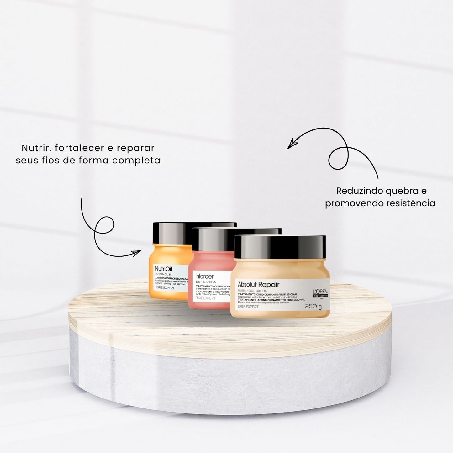 Kit Loreal Expert Cronograma Capilar Máscaras 250g