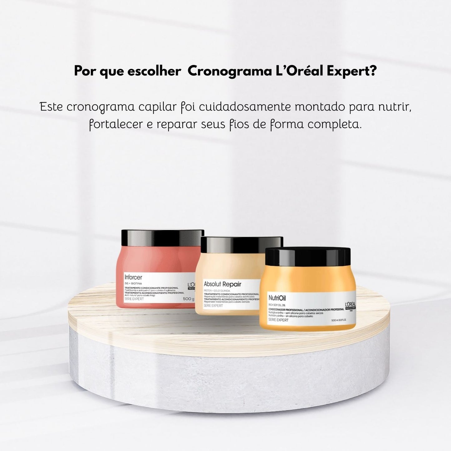 Kit Loreal Expert Cronograma Capilar Máscaras 500g