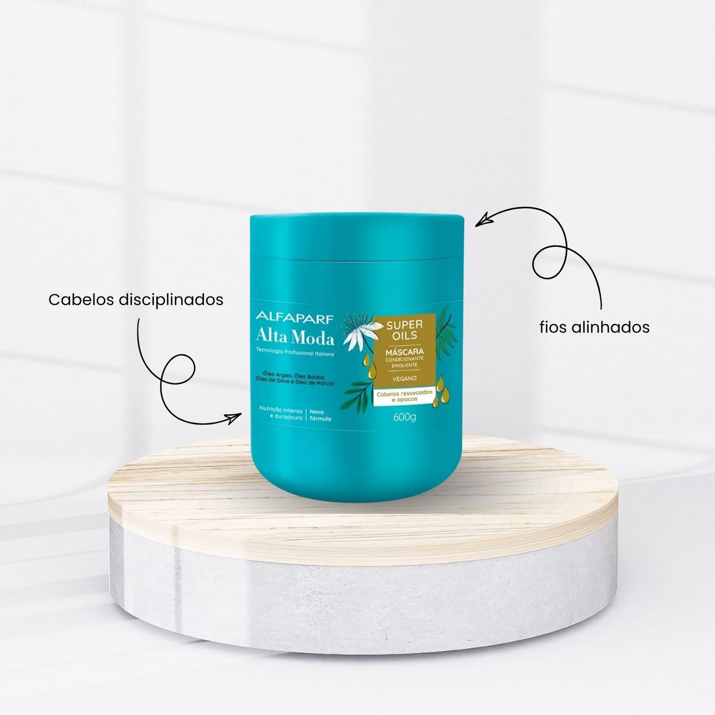 Máscara Alfaparf Alta Moda Super Oils Máscara de Nutrição e Brilho 600g