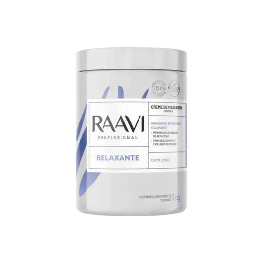 Raavi Creme de Massagem Corporal Relaxante Hidratação 1 Kg