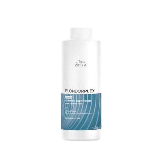Shampoo Wella BlondorPlex Reconstrução Cabelos Loiros 1 Litro