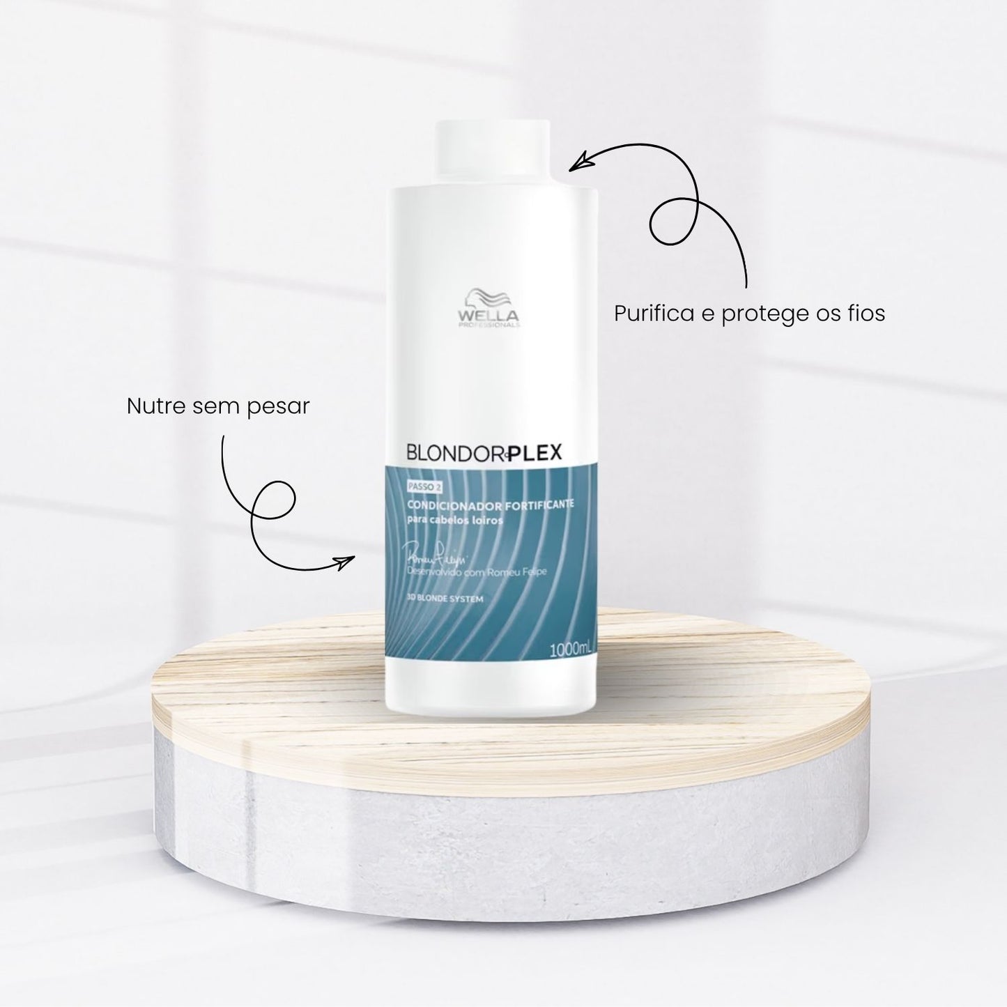 Condicionador Wella BlondorPlex Reconstrução 1 Litro