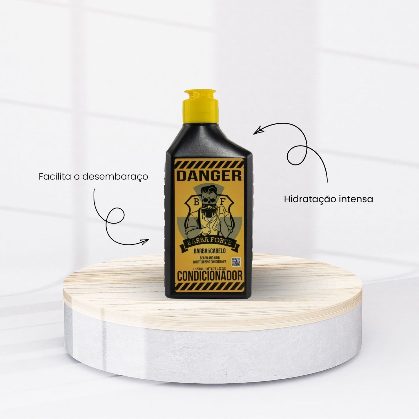 Barba Forte Danger Condicionador Hidratação e Maciez 200 ml