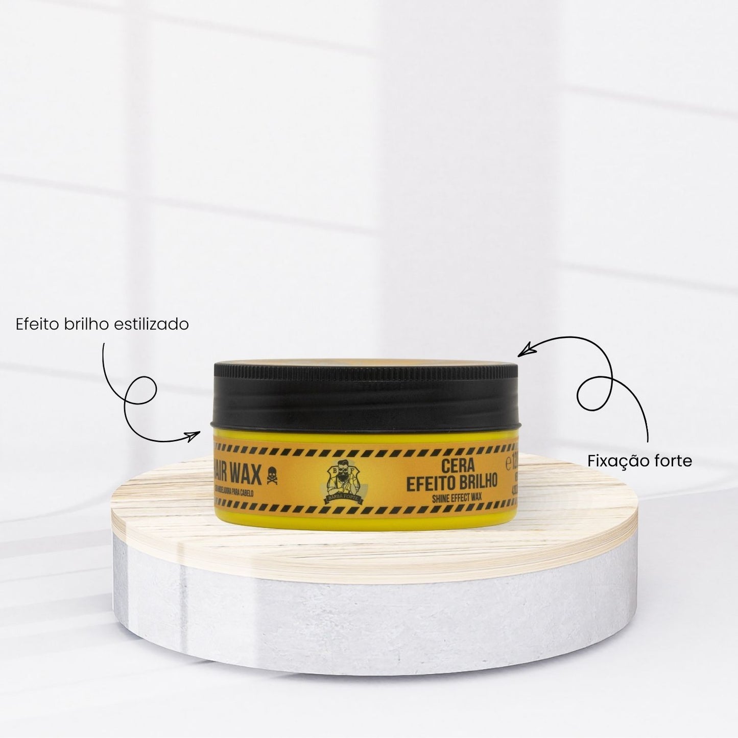 Barba Forte Danger Cera Modeladora Fixação e Estilo 120 g