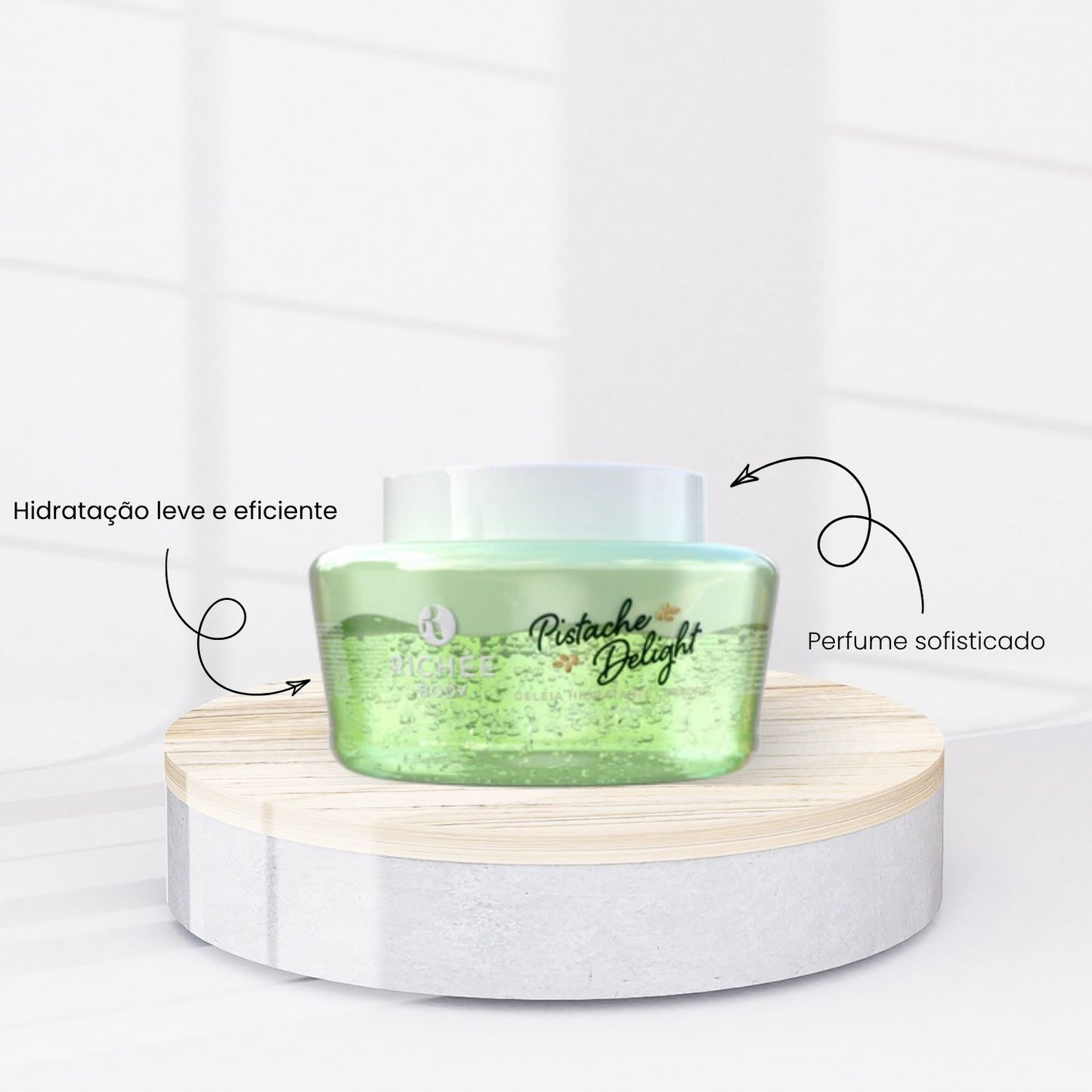 Richée Body Geleia Hidratante Corporal Pistache 250g