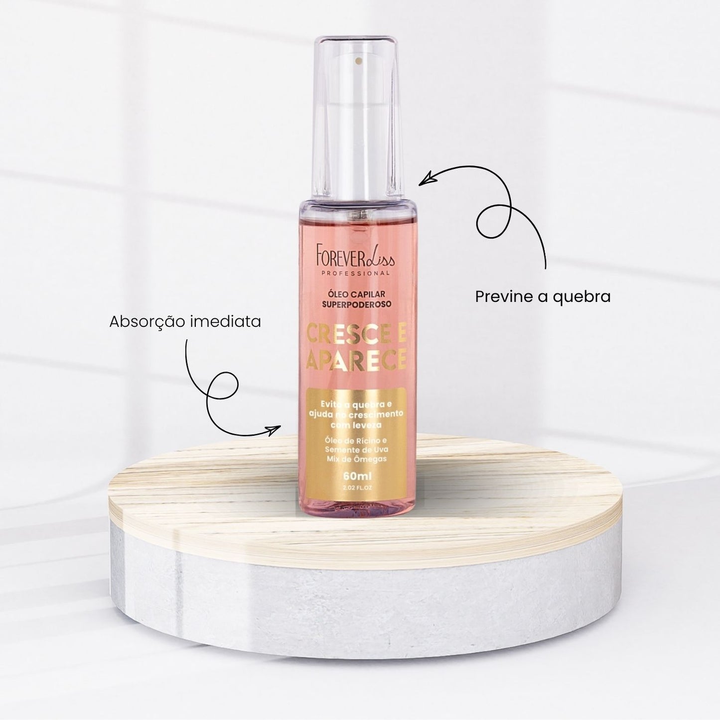 Oleo Capilar Forever Liss Cresce e Aparece 60 ml