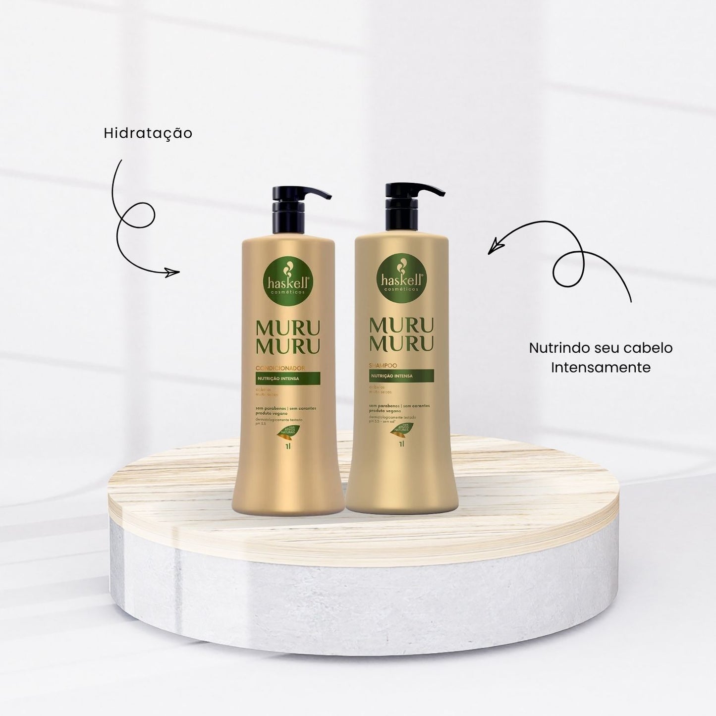 Kit Haskell Muru Muru Shampoo e Condicionador 1000ml