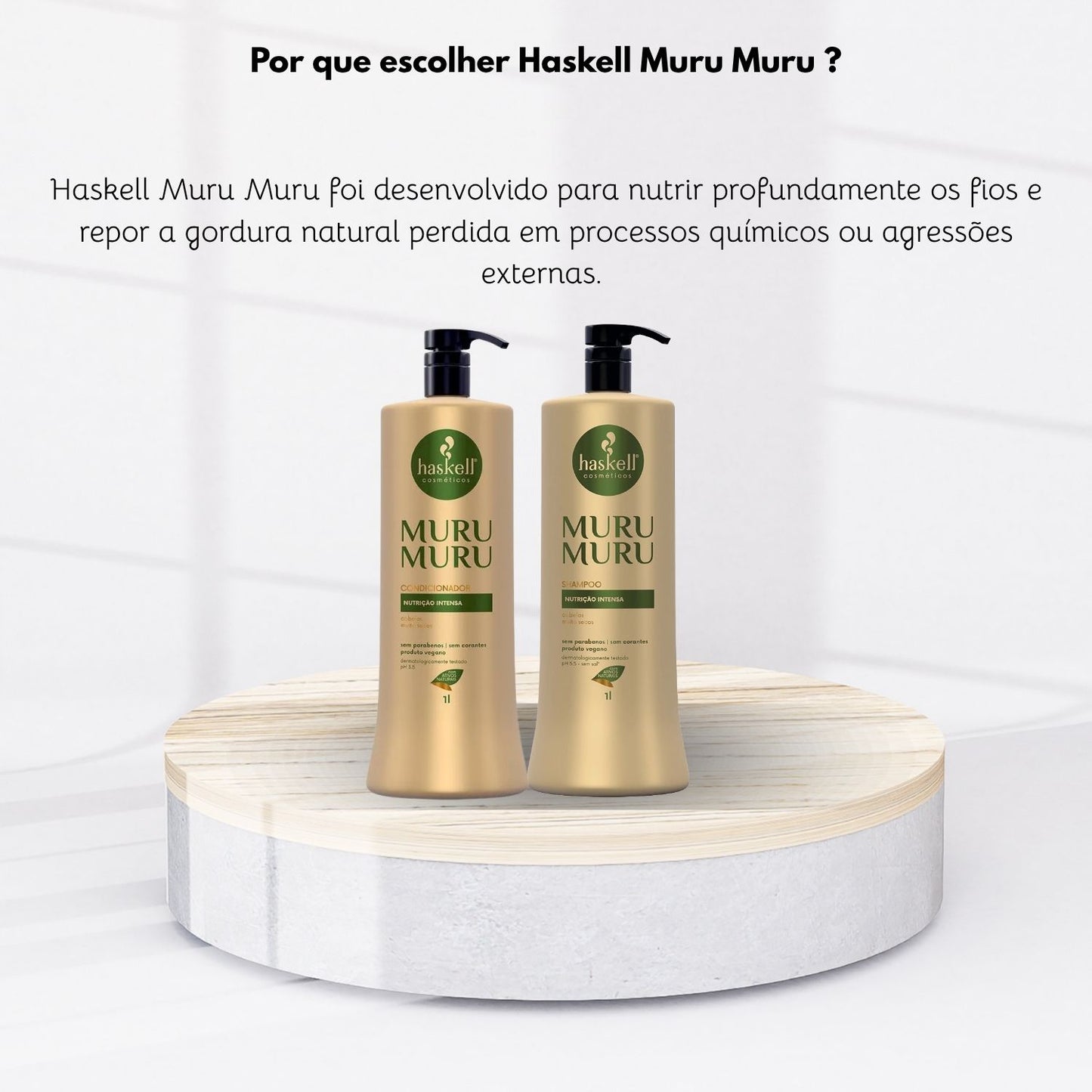 Kit Haskell Muru Muru Shampoo e Condicionador 1000ml