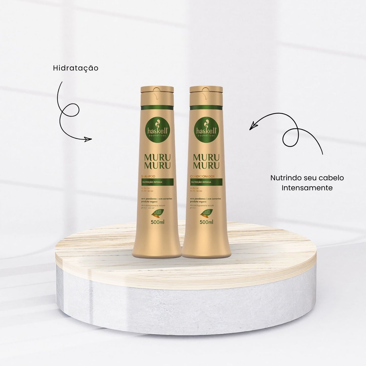 Kit Haskell Muru Muru Shampoo e Condicionador 500ml