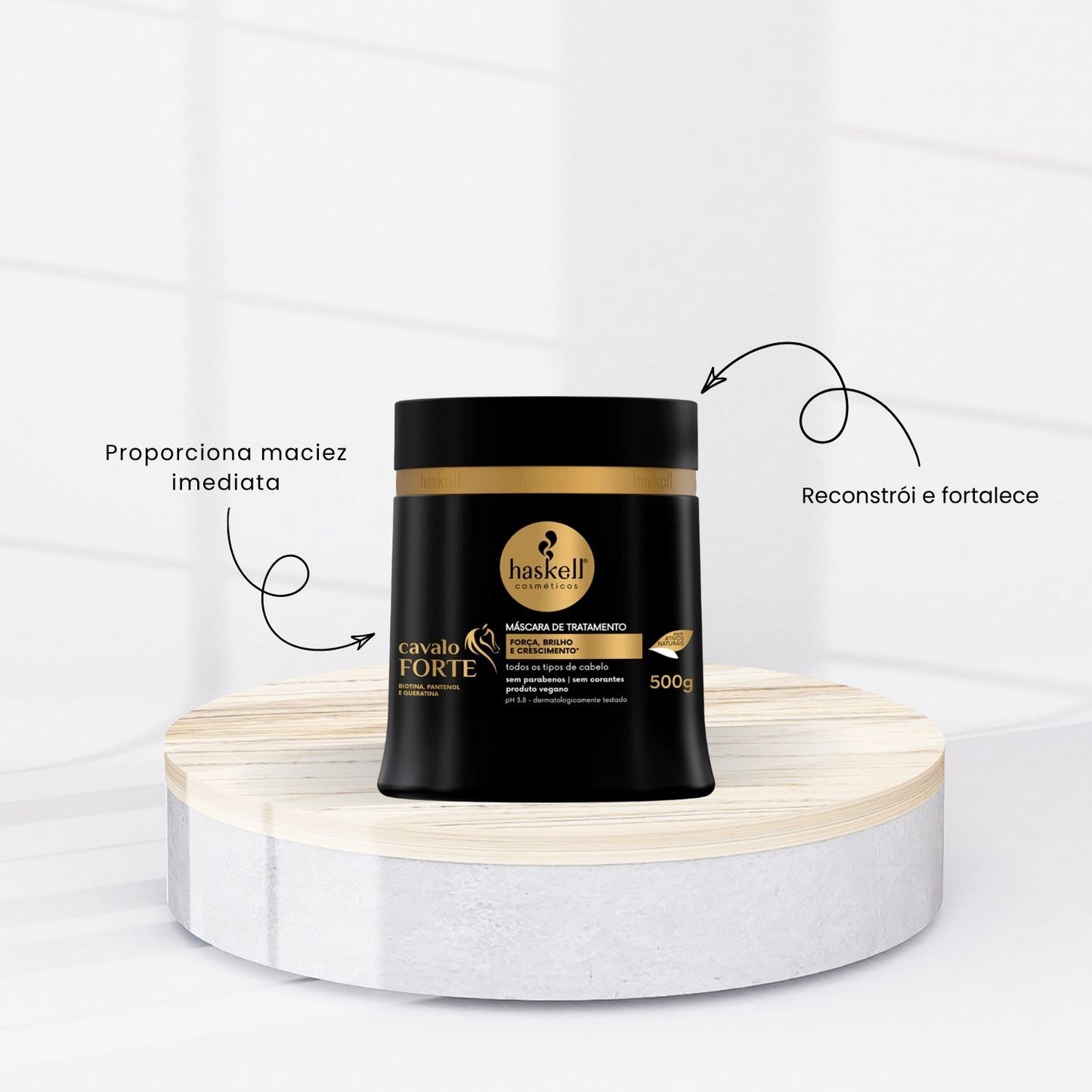 Máscara Haskell Cavalo Forte Fortalecimento 500 g