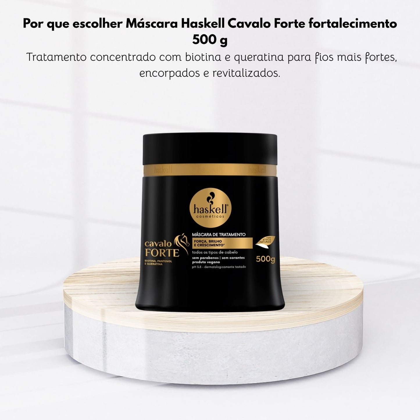 Máscara Haskell Cavalo Forte Fortalecimento 500 g