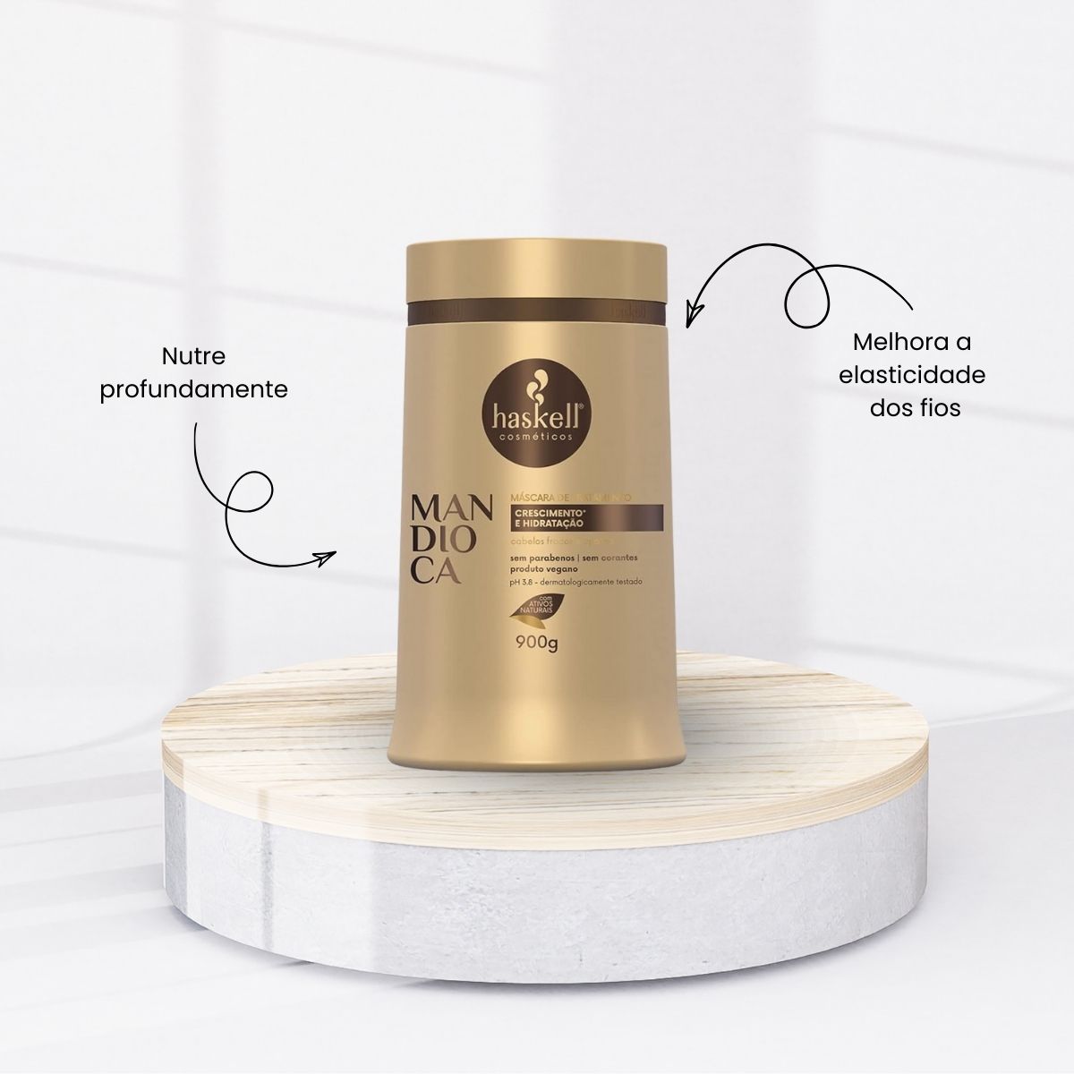 Cronograma Haskell Cabelo Forte Máscaras 900g