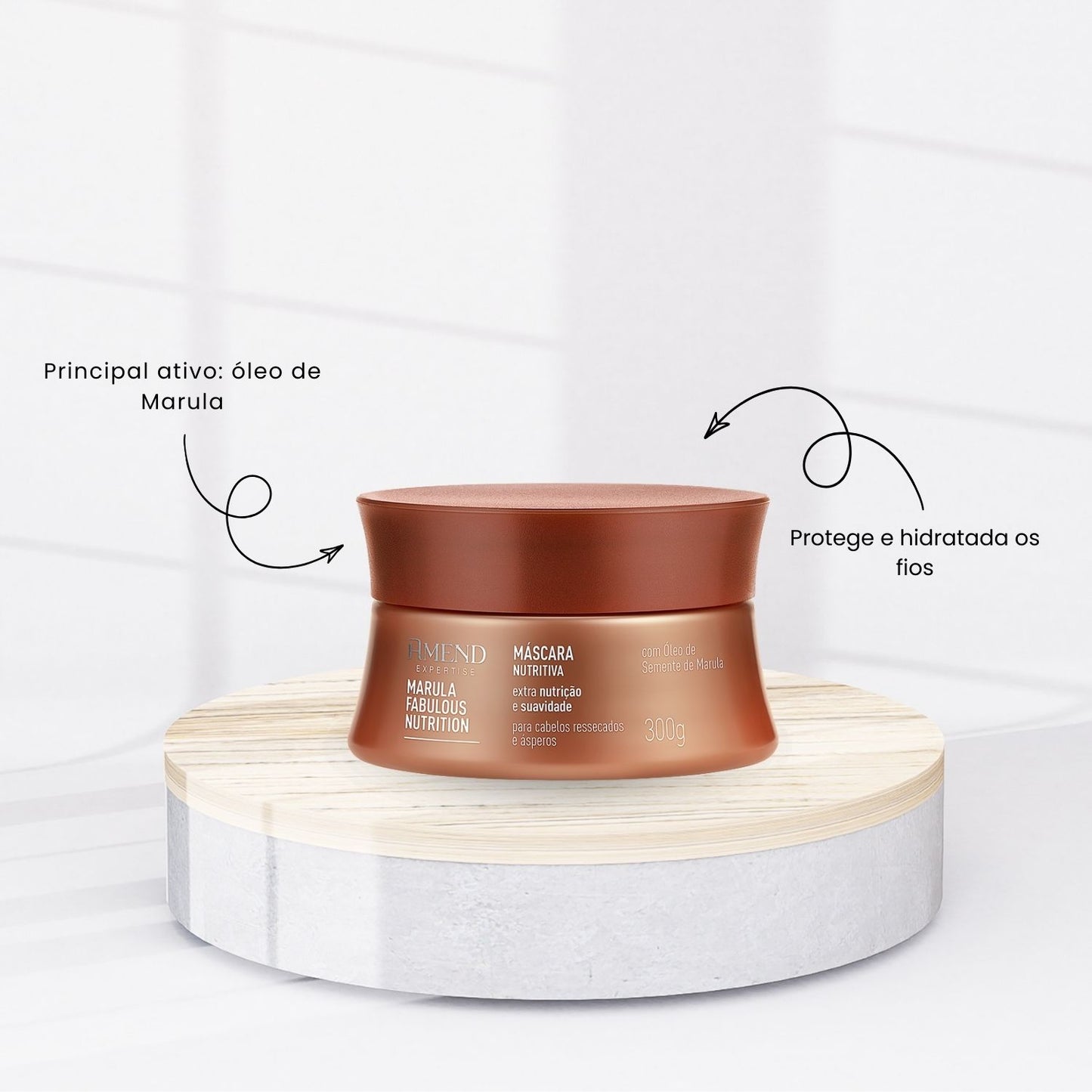 Máscara Nutritiva Amend Expertise Marula Fabulous 300g