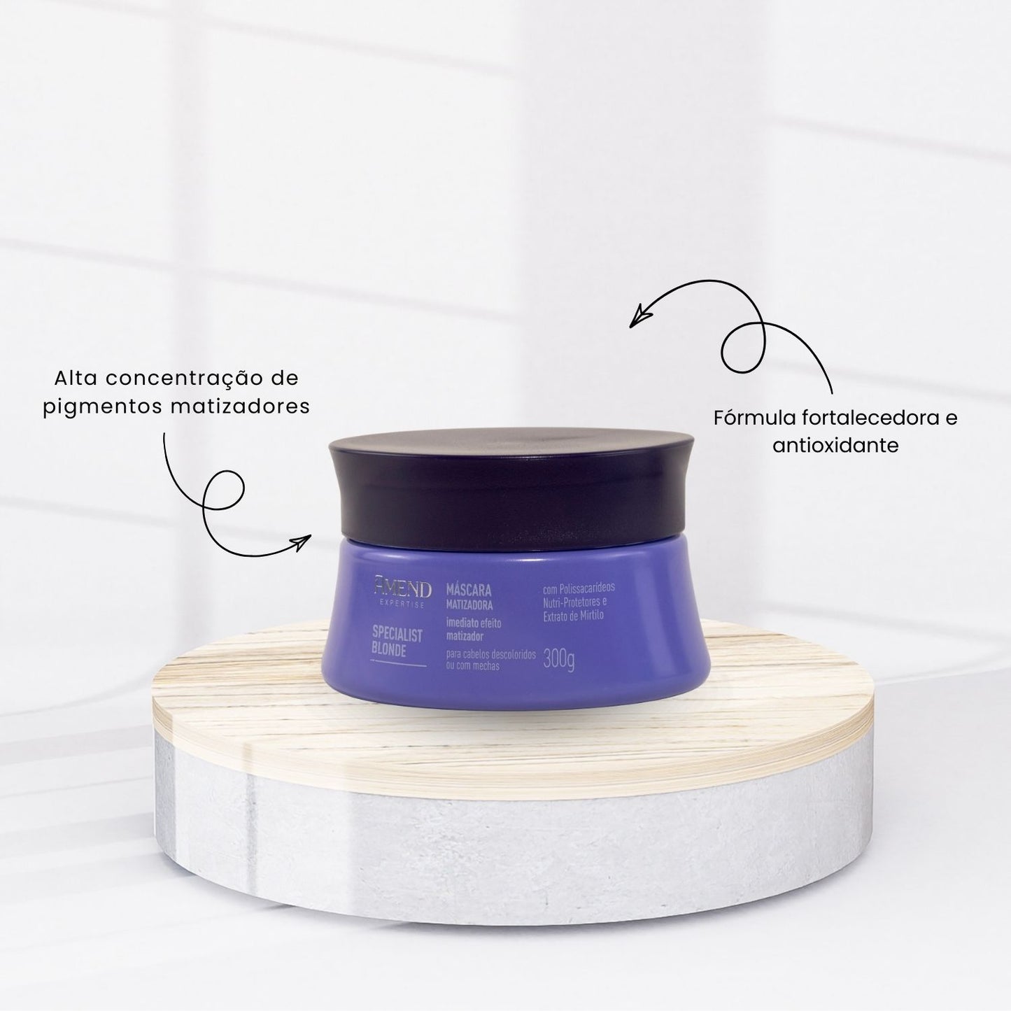 Máscara Matizadora Amend Expertise Specialist Blonde 300 g