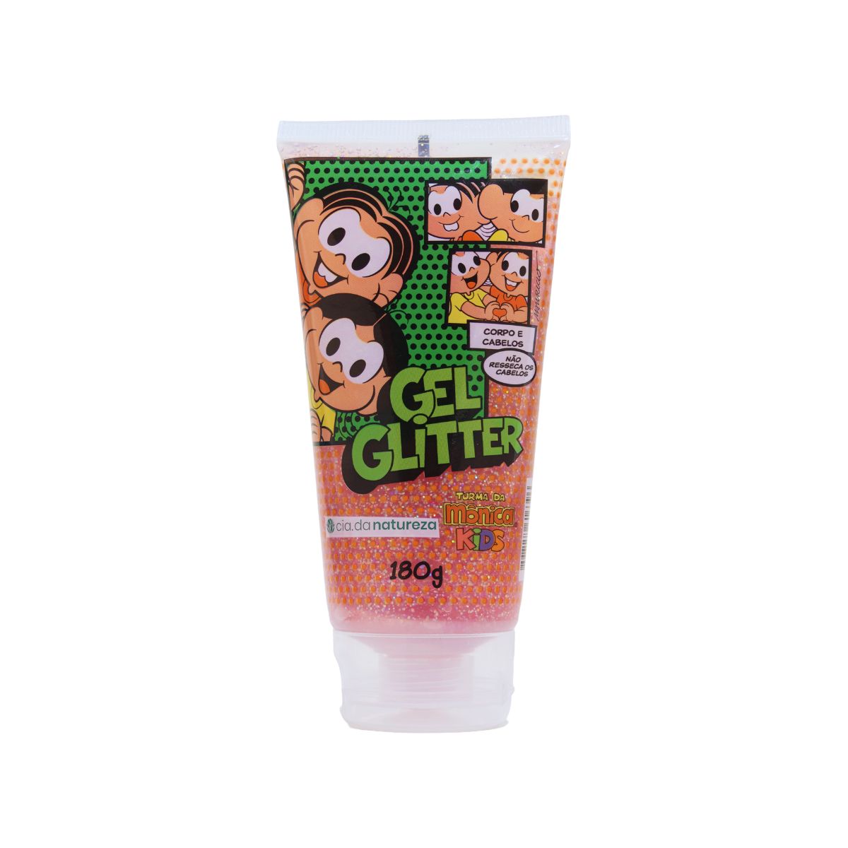 Gel Glitter Cia da Natureza Turma da Mônica Kids Brilho 180 g