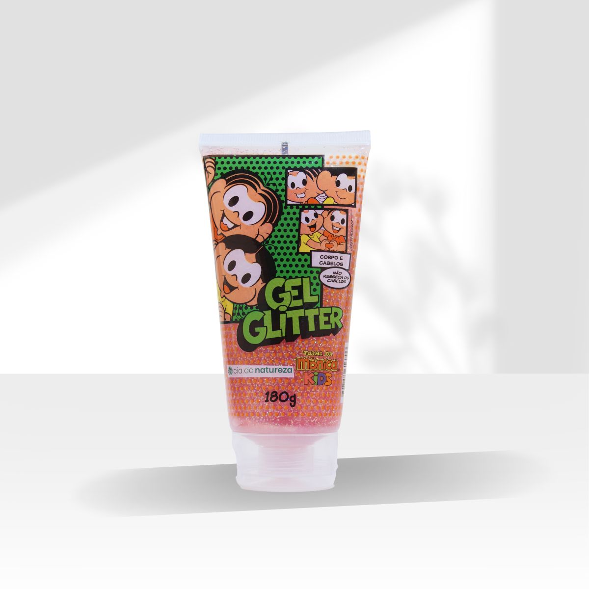 Gel Glitter Cia da Natureza Turma da Mônica Kids Brilho 180 g