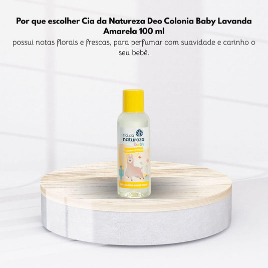 Cia da Natureza Deo Colonia Baby Lavanda Amarela 100 ml