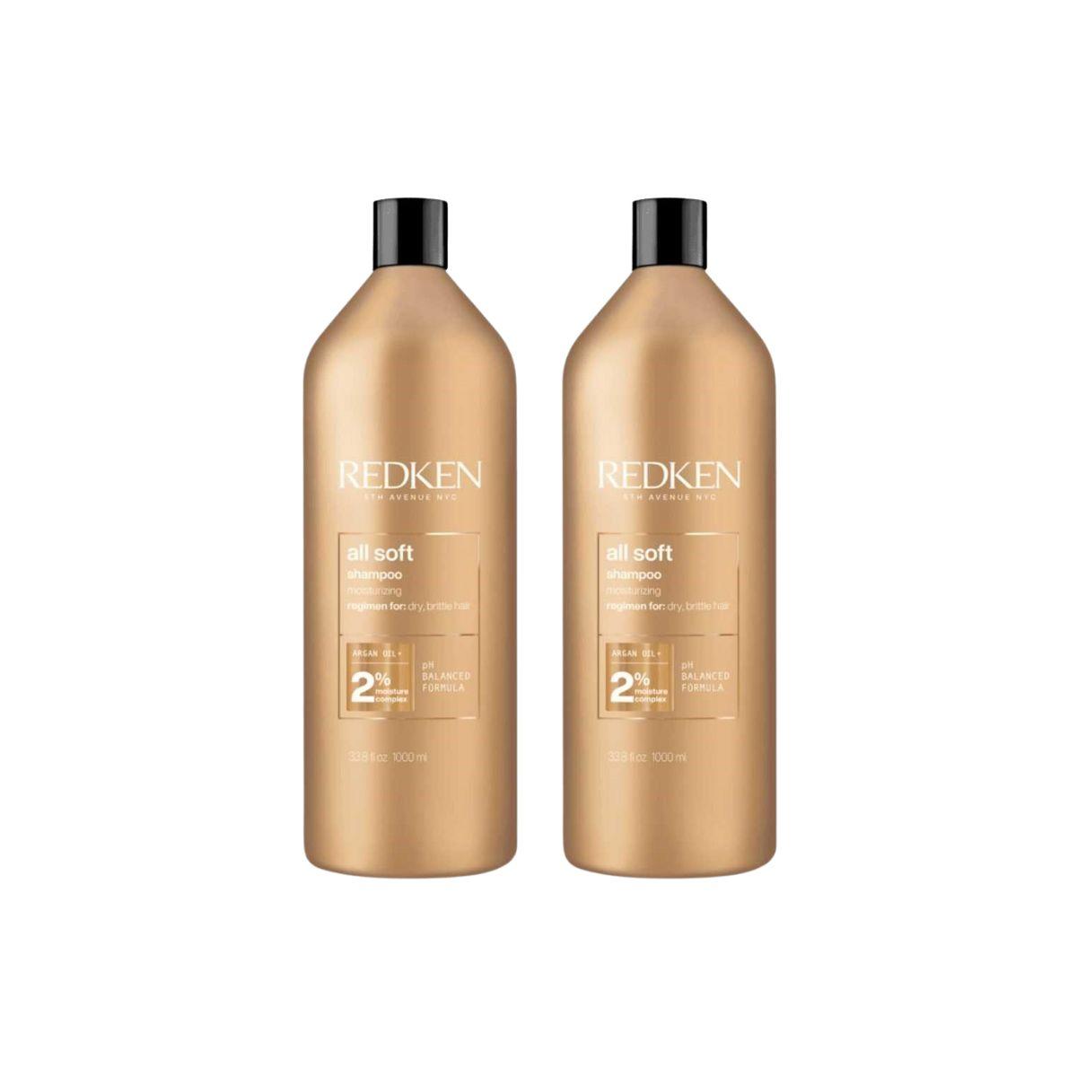 Kit Redken All Soft Argan Oil 2 Shampoo 1 Litro