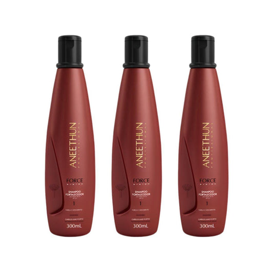 Kit Aneethun Force 3 Shampoo Fortalecedor 300 ml