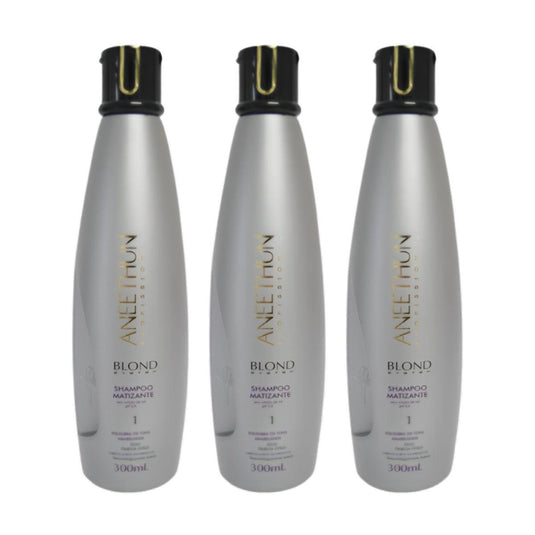 Kit Aneethun Blond System 3 Shampoo Matizador 300 ml